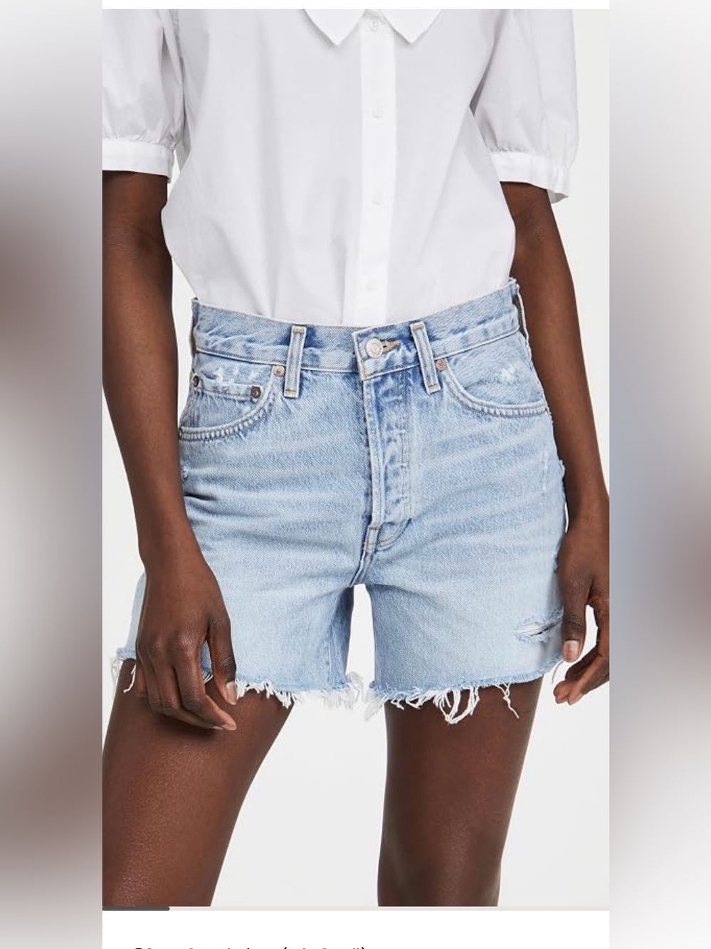 Agolde Parker long shorts in Swapmeet